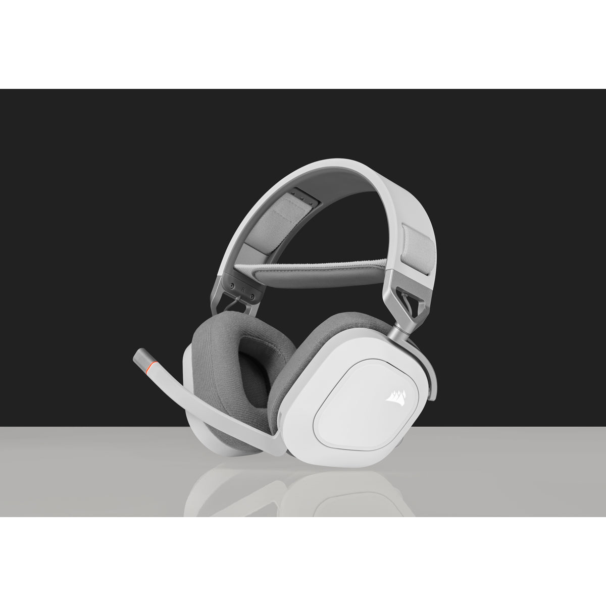 Corsair HS80 RGB – Gaming-Headset Over-Ear – USB-A, Dolby Atmos – Weiss – für PS5 – bis 20 h