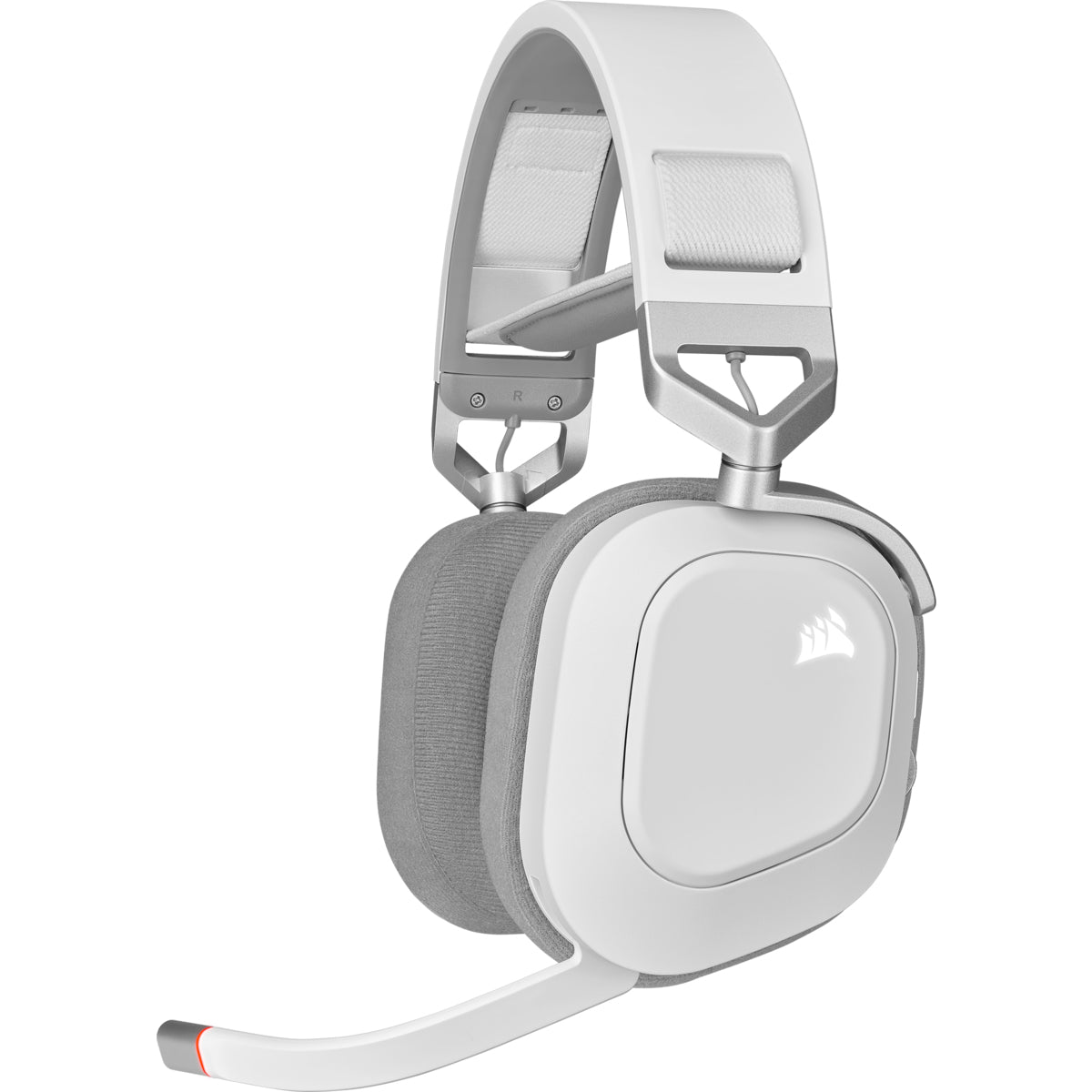 Corsair HS80 RGB – Gaming-Headset Over-Ear – USB-A, Dolby Atmos – Weiss – für PS5 – bis 20 h