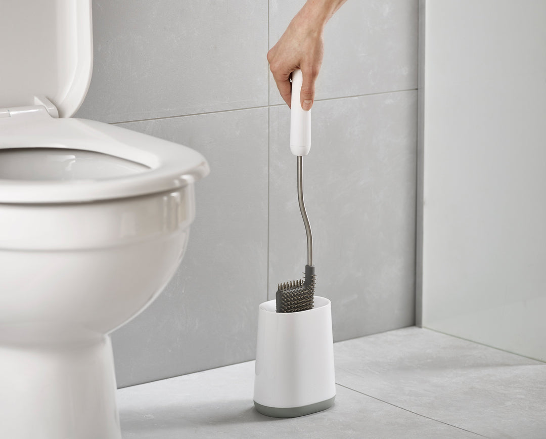 Joseph Joseph WC-Bürstenset – Kunststoff, hellgrau, H 42,2 cm