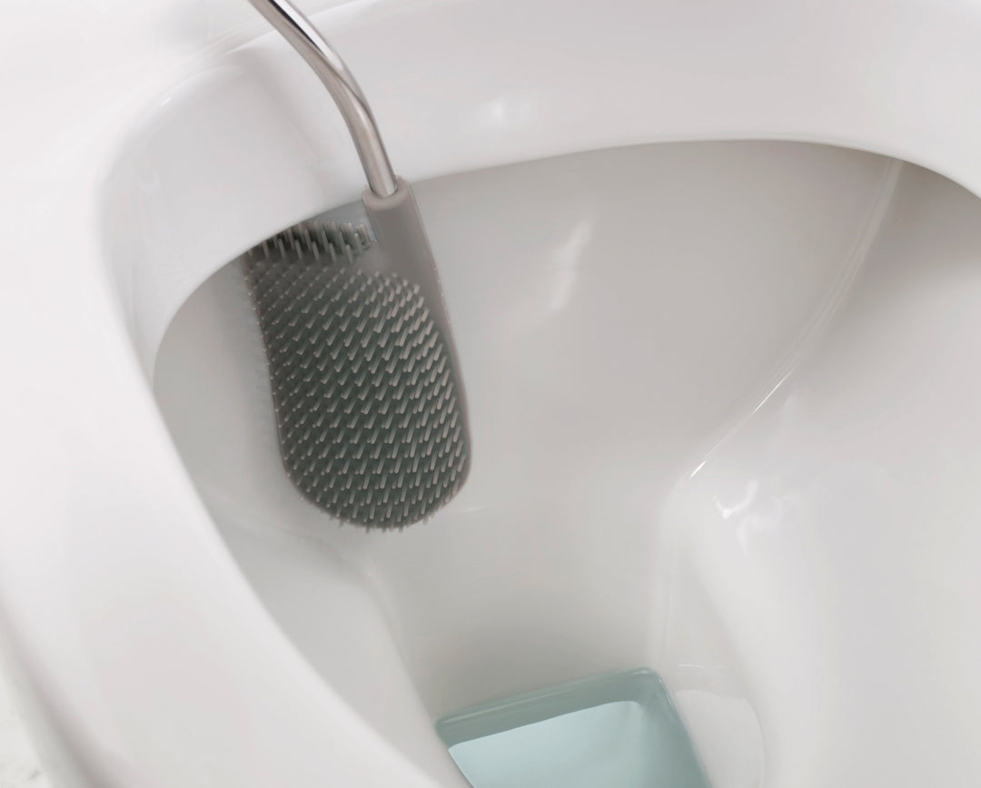Joseph Joseph WC-Bürstenset – Kunststoff, hellgrau, H 42,2 cm