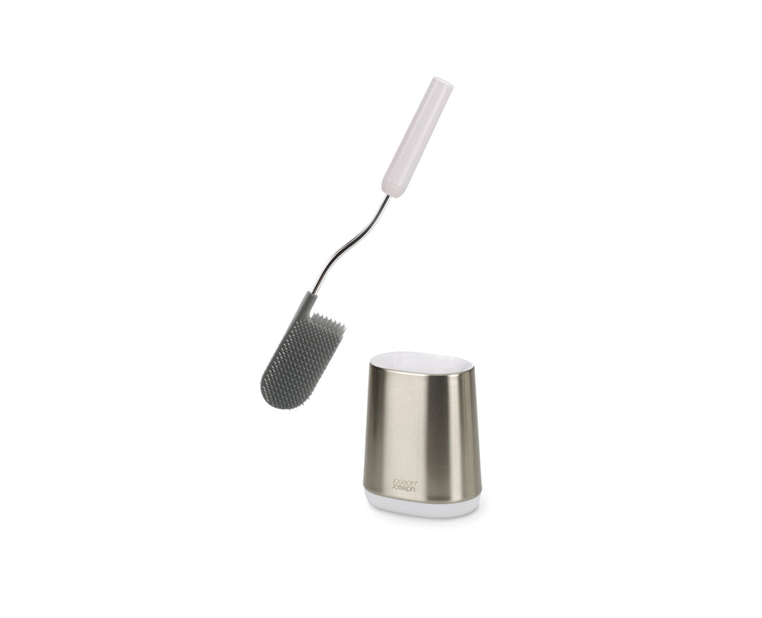 Joseph Joseph WC-Bürstenset – Edelstahl, H 42,5 cm, Ø 12,5 cm