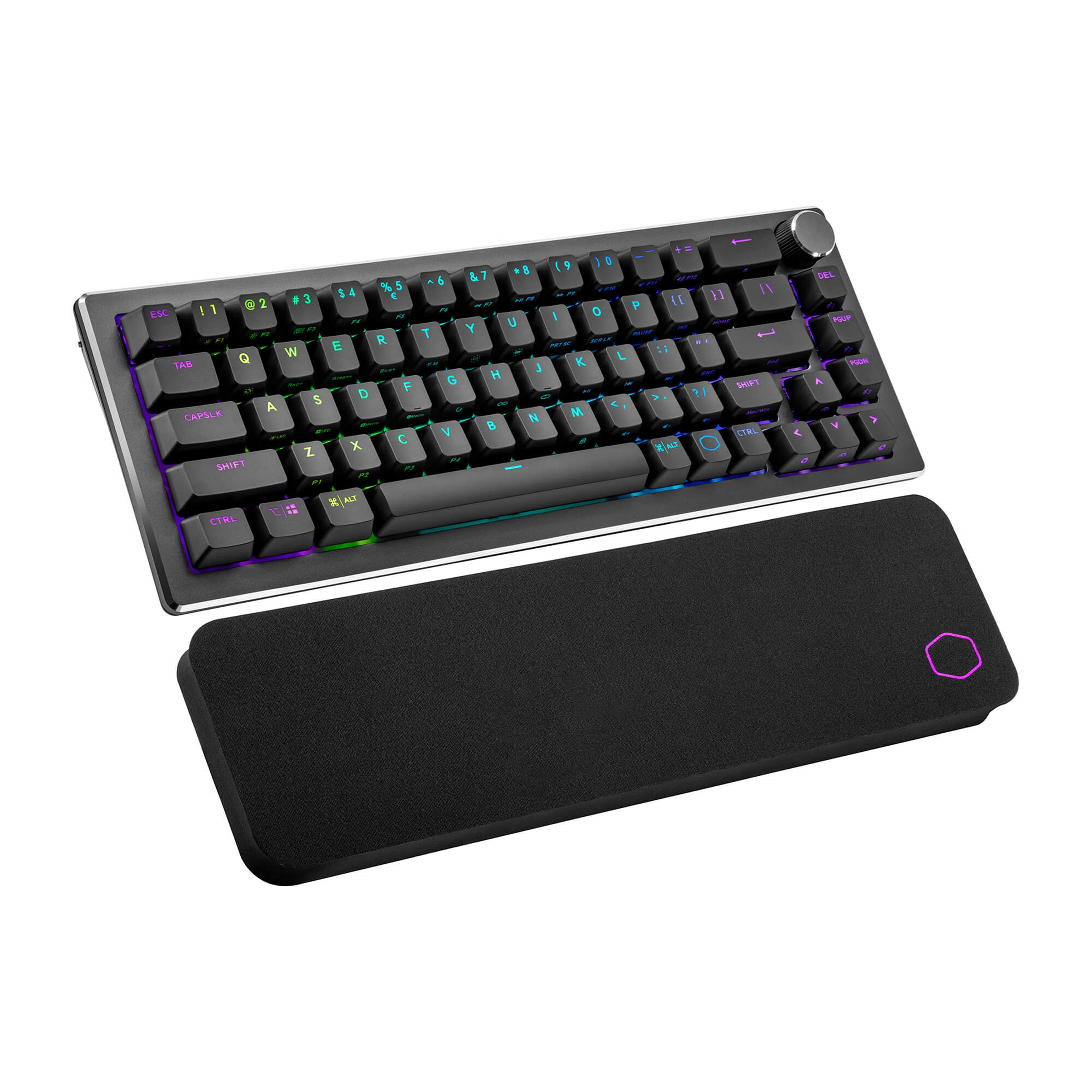 Cooler Master CK721 – Tastatur 65% – mechanisch, RGB – Bluetooth & 2,4 GHz (USB-A Empfänger) – QWERTZ (CH)