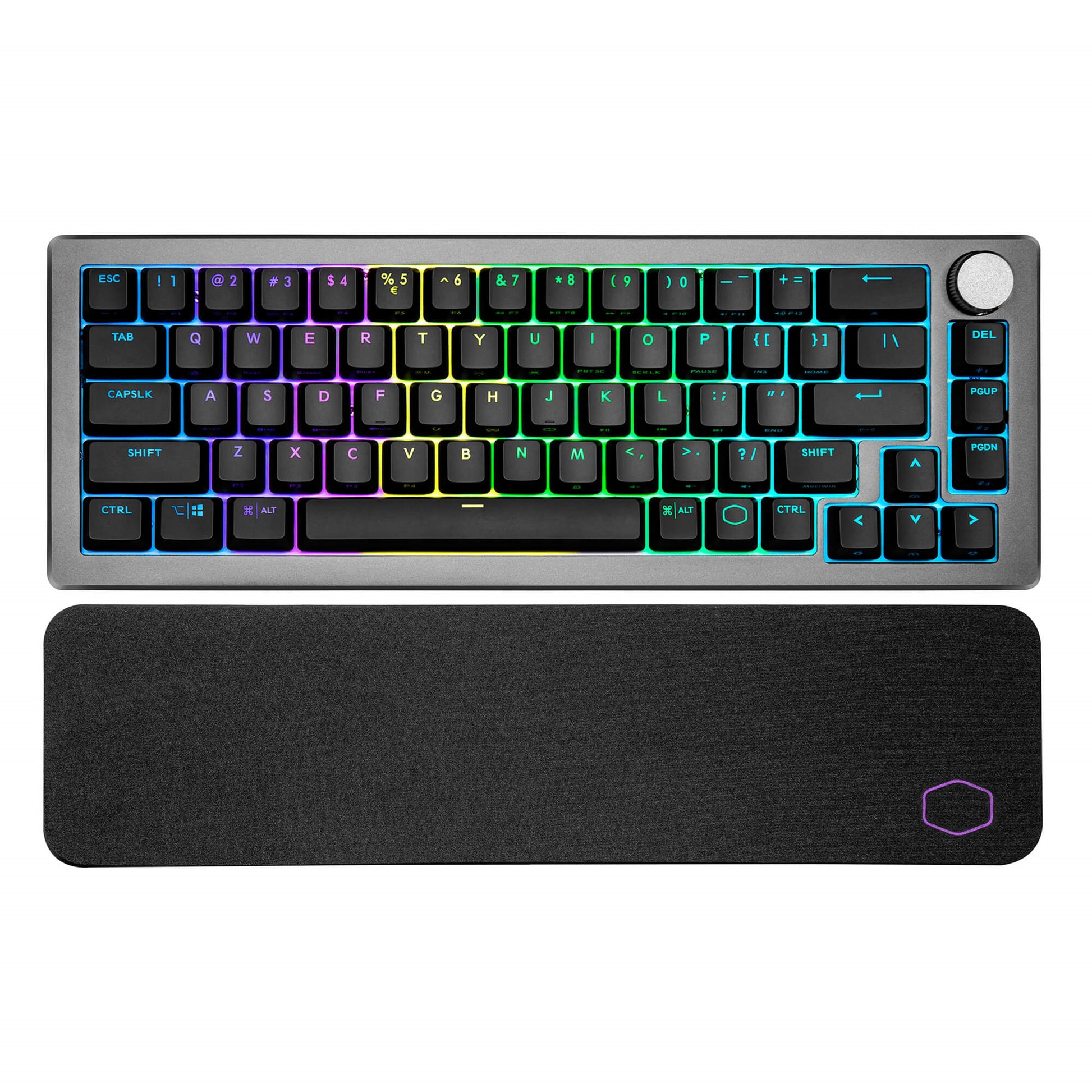 Cooler Master CK721 – Tastatur 65% – mechanisch, RGB – Bluetooth & 2,4 GHz (USB-A Empfänger) – QWERTZ (CH)