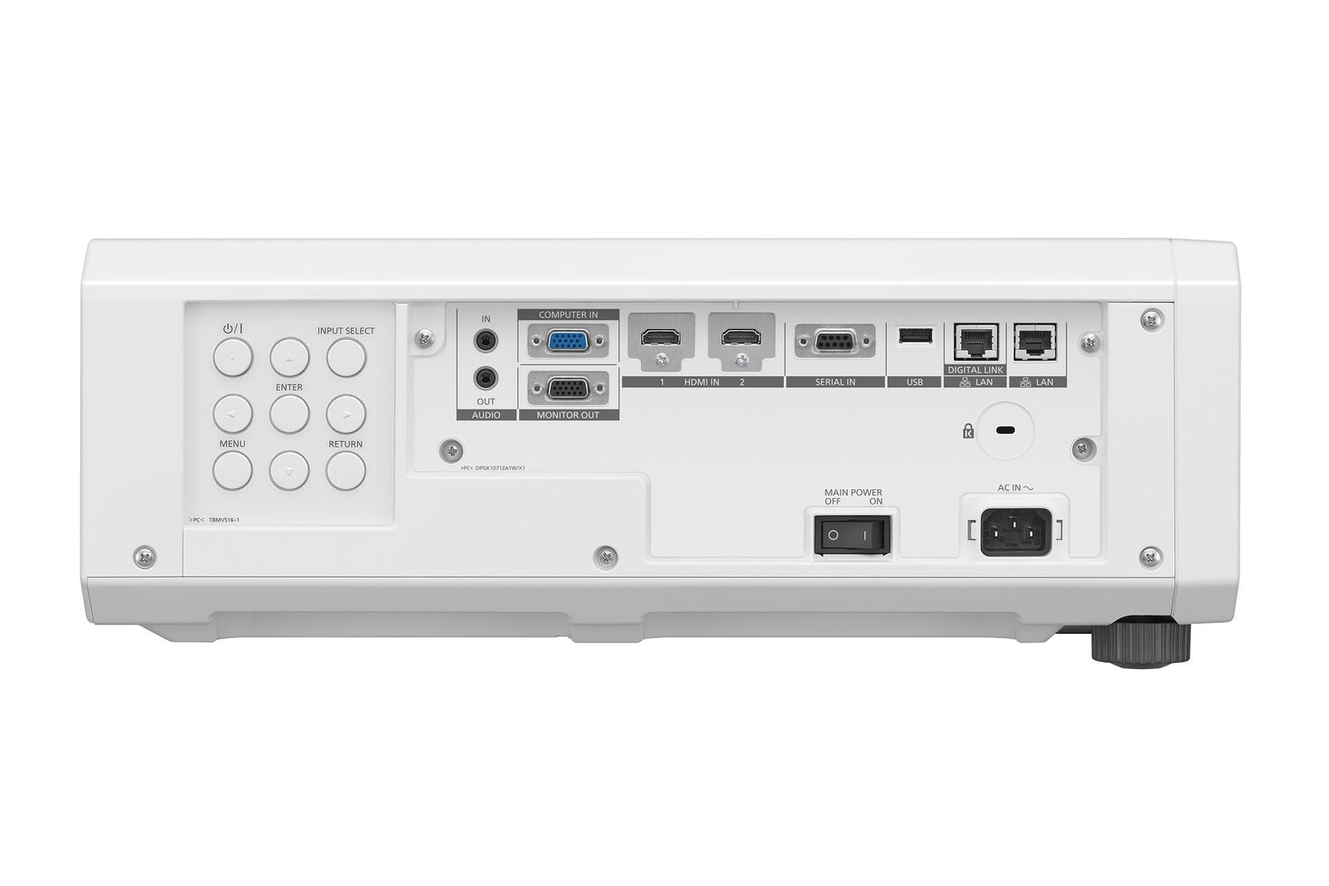 Panasonic PT-FRQ50W, Laser-DLP-Projektor – Ultra HD 4K, 5200 ANSI-Lumen, 16:9