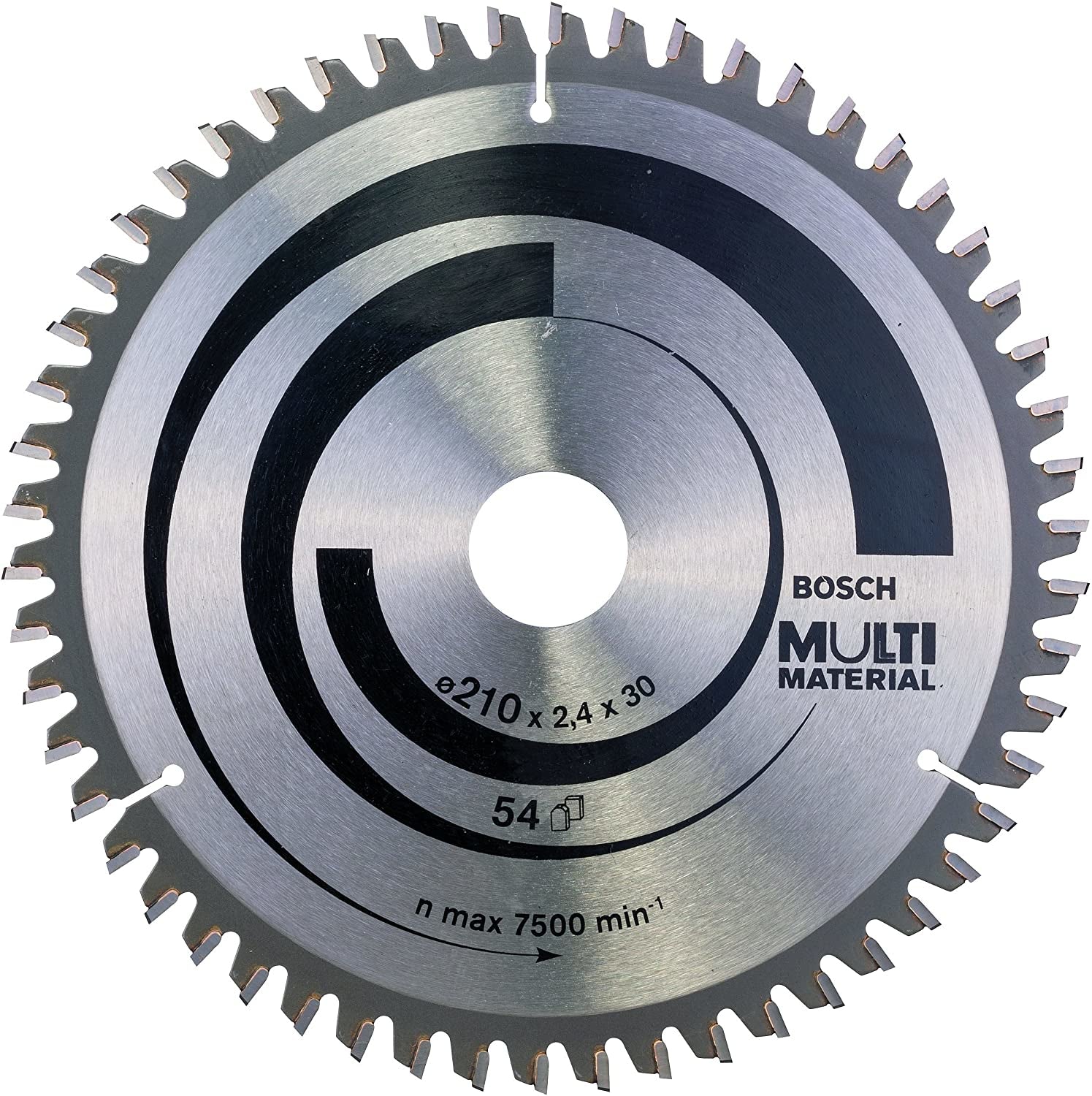 Bosch Professional – Kreissägeblatt, Multi Material, 2608640511, 210 mm × 30 mm × 2,4 mm
