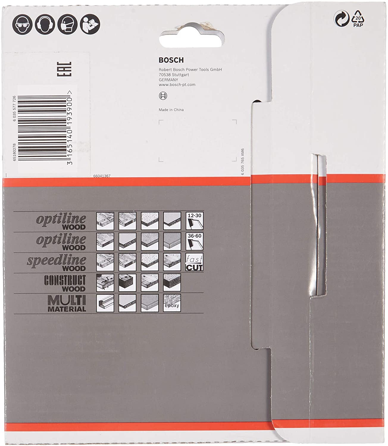 Bosch Professional – Kreissägeblatt, Optiline Wood, 2608640596, 160 mm
