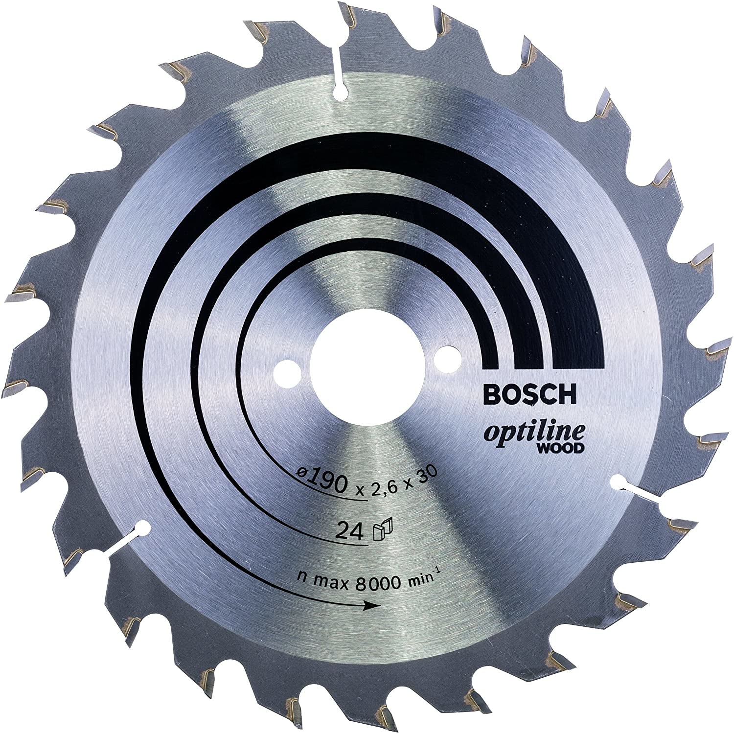Bosch Professional – Kreissägeblatt, Optiline Wood, 2608640615, 190 mm, 1 Stk.