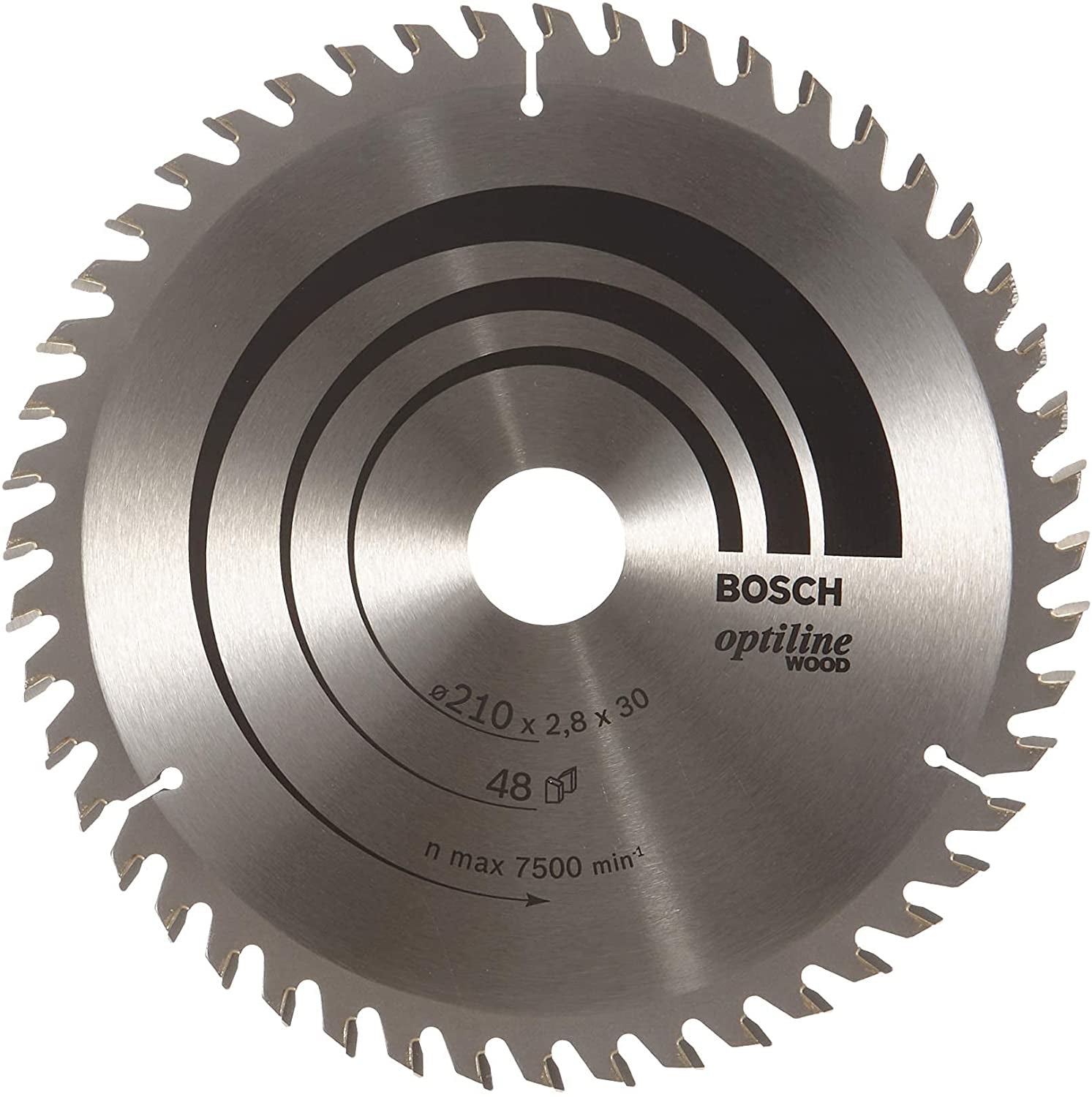 Bosch Professional – Kreissägeblatt, Optiline Wood, 210 mm × 30 mm × 2,8 mm