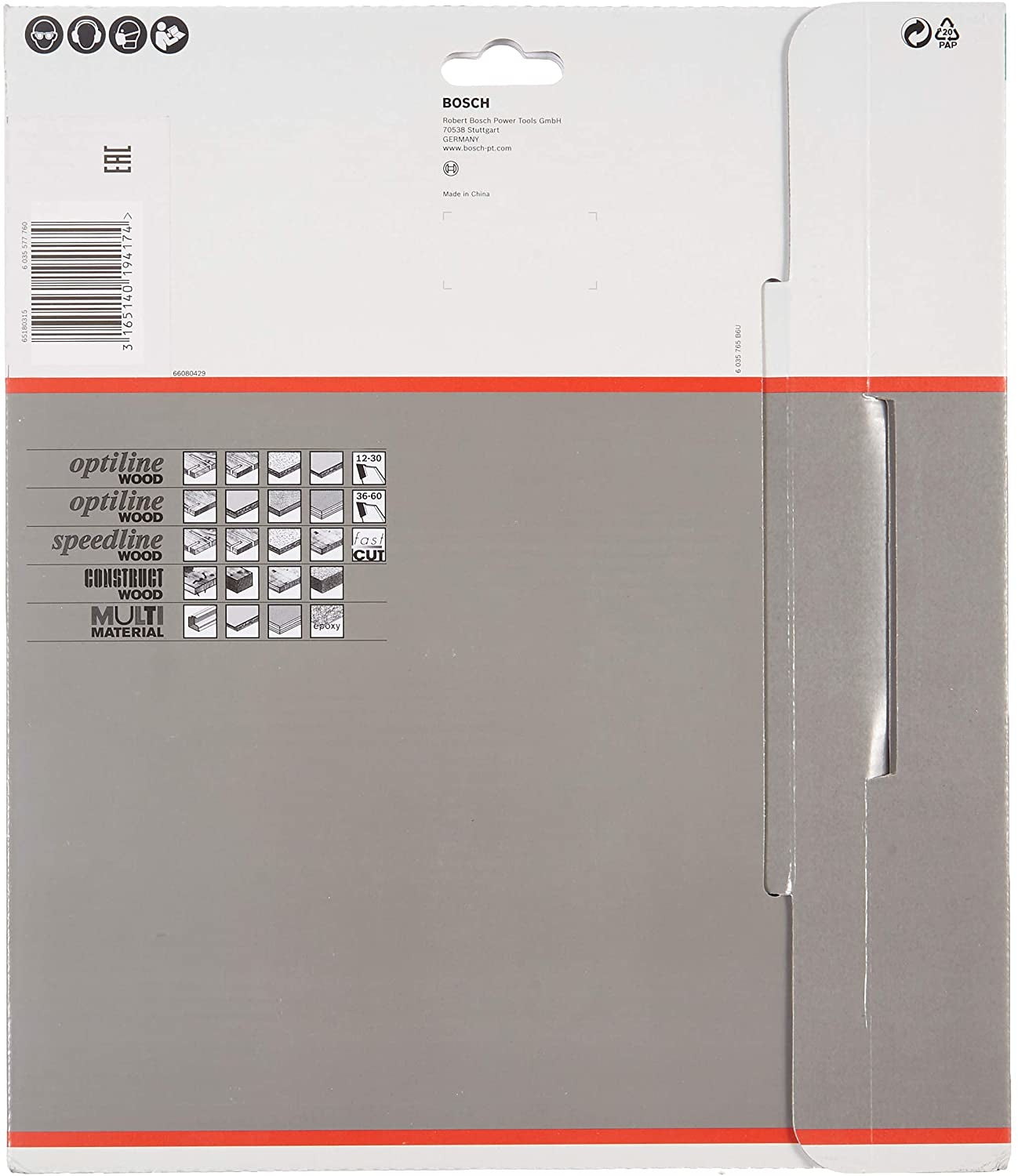 Bosch Professional – Kreissägeblatt, Optiline Wood, 210 mm × 30 mm × 2,8 mm
