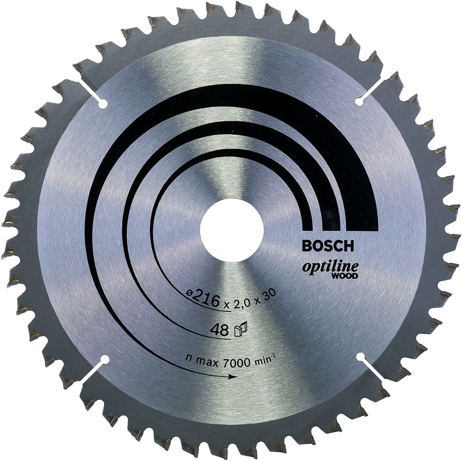 Bosch Professionelles Optiline Wood Kreissägeblatt 216 mm, 60 Zähne – für Holz