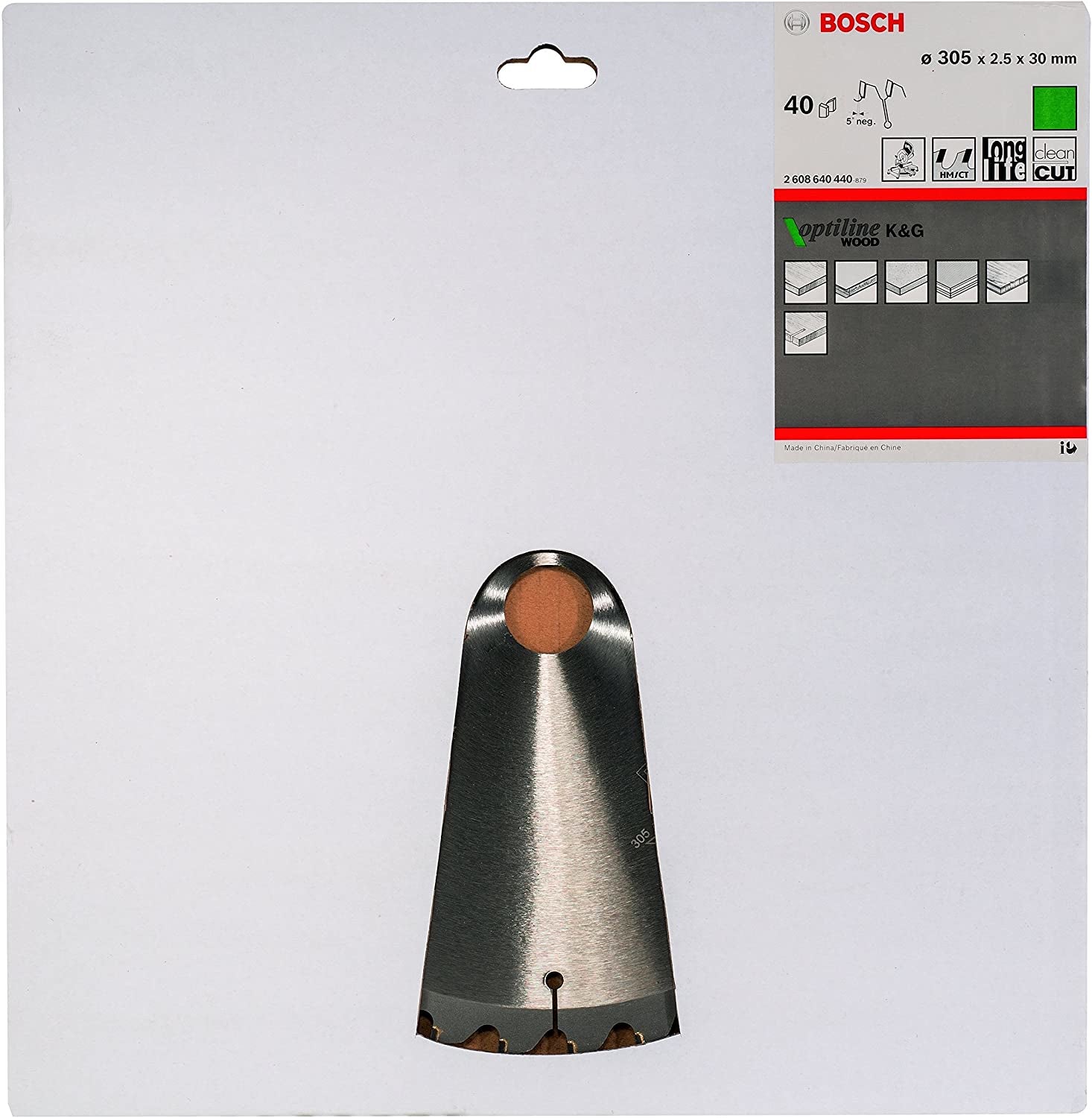 Bosch Professional – Kreissägeblatt, Optiline Wood, 2608640440, 305 mm