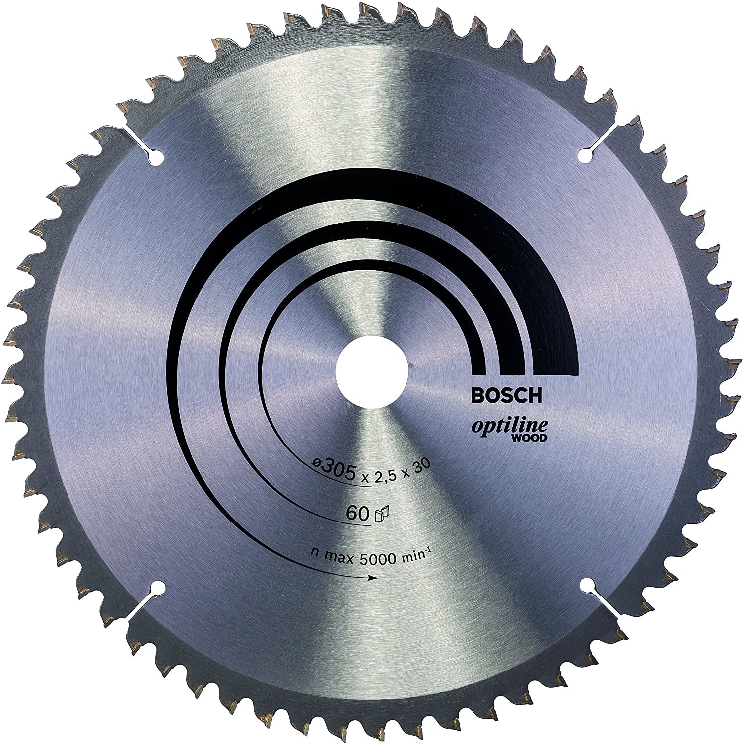 Bosch Professional – Kreissägeblatt, Optiline Wood, 305 mm × 30 mm × 2,5 mm