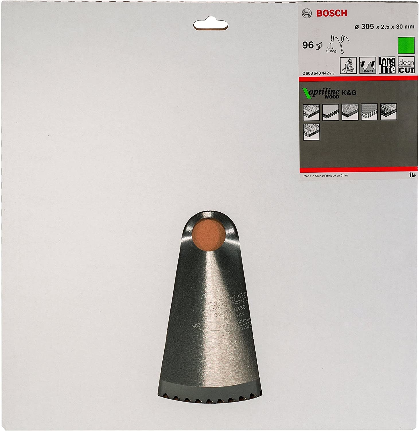 Bosch Professional – Kreissägeblatt, Optiline Wood, 2608640442, 305 mm
