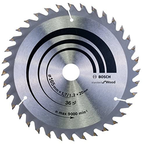 Bosch Professional – Kreissägeblatt, Optiline Wood, 165 mm × 20/16 mm × 1,7 mm