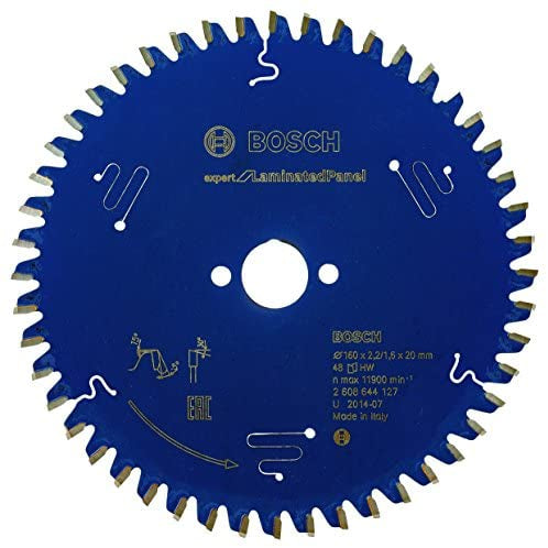 Bosch Professional – Kreissägeblatt, Expert Laminated Panel, 2608644127, 160 mm × 20 mm × 2,2 mm