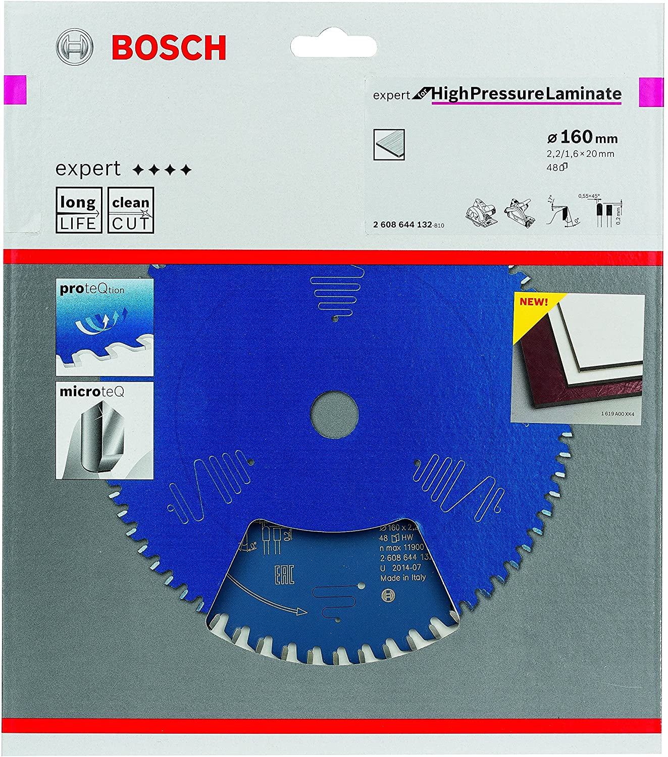 Bosch Professional – Kreissägeblatt, 48 Zähne, 2608644132, 160 mm