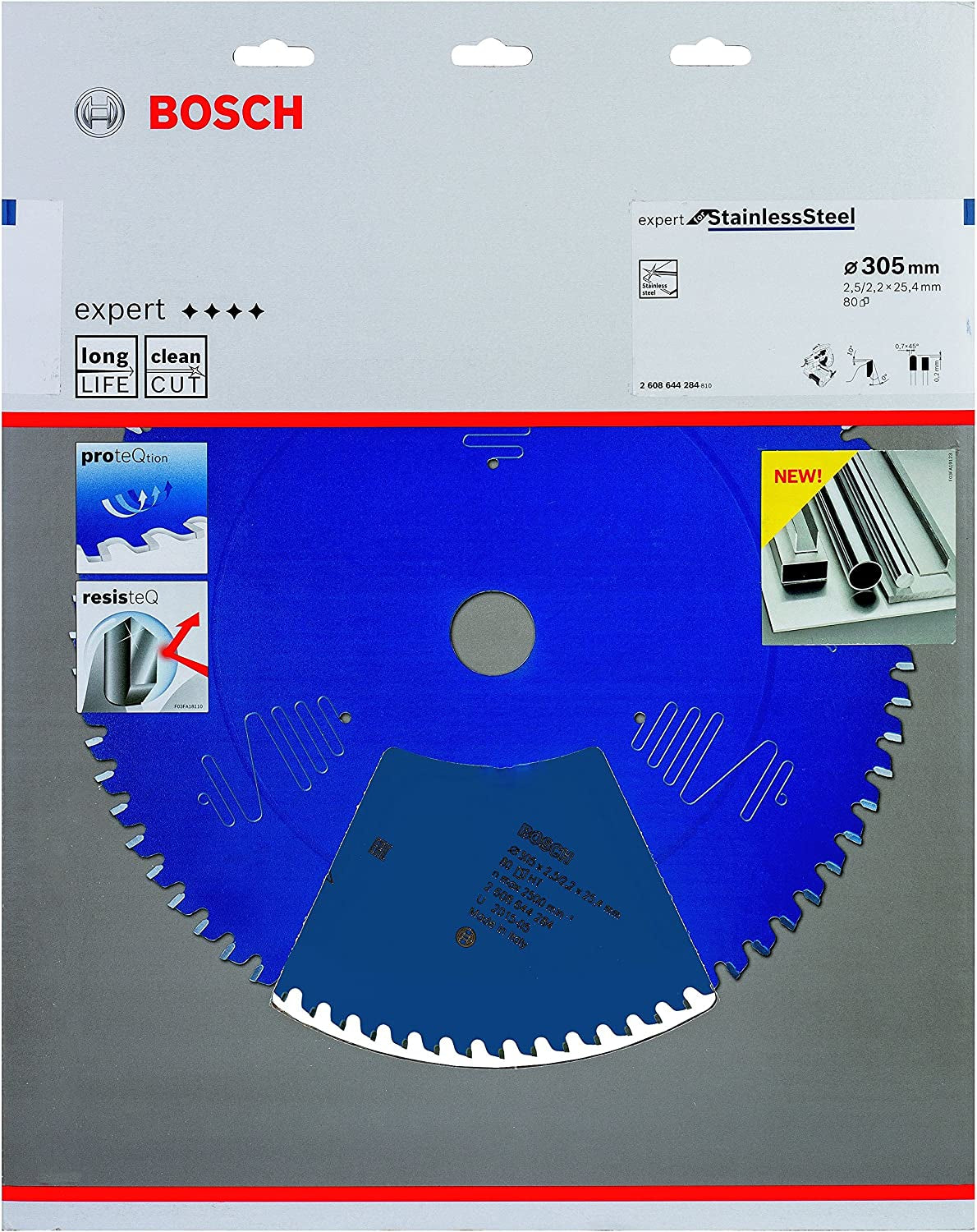Bosch Professional – Kreissägeblatt, Expert Stainless Steel, 2608644284, 305 mm × 25,4 mm × 2,5 mm
