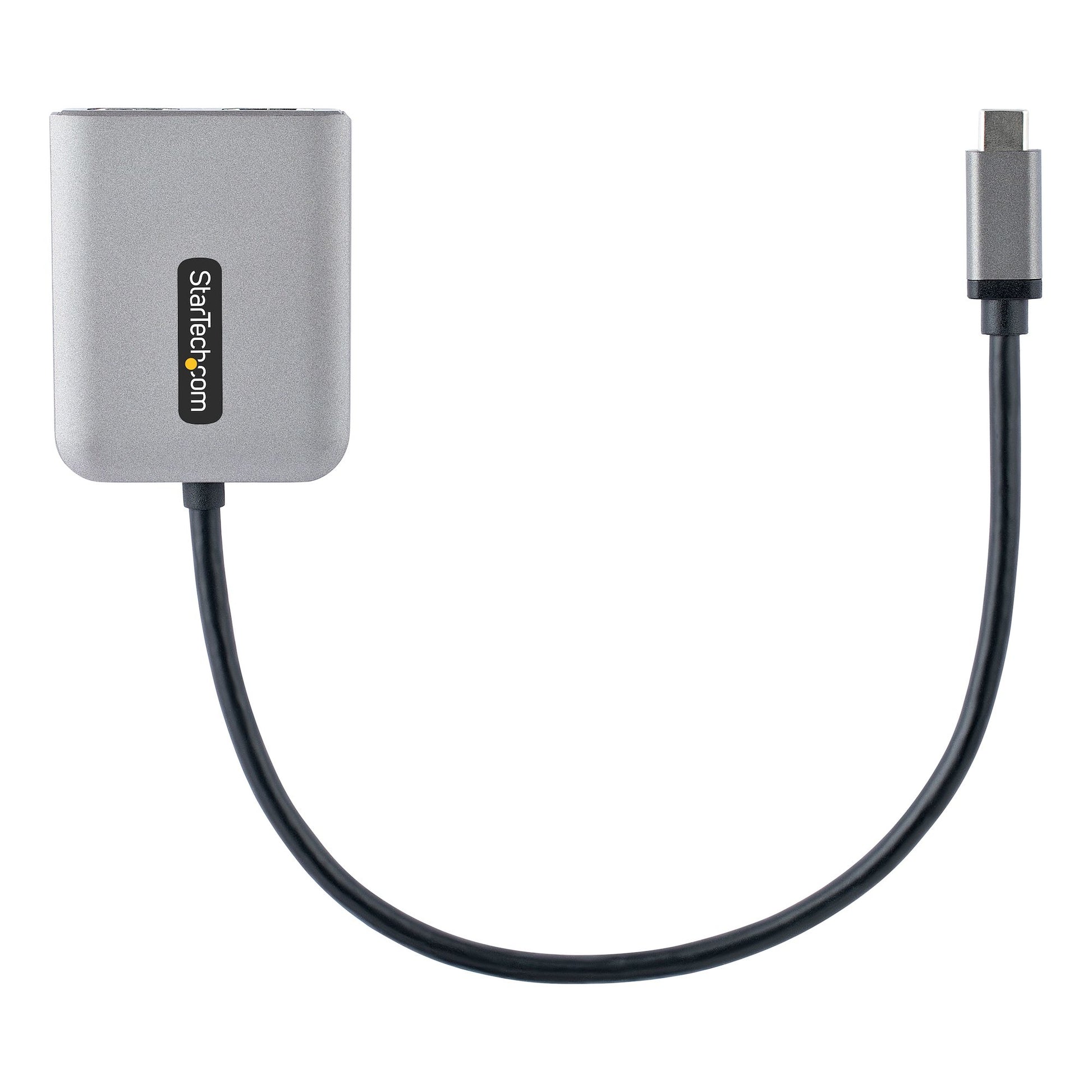 StarTech.com USB-C auf Dual HDMI Adapter 4K 60 Hz – 0,3 m – HDR – Schwarz/Grau – für Windows (nur)