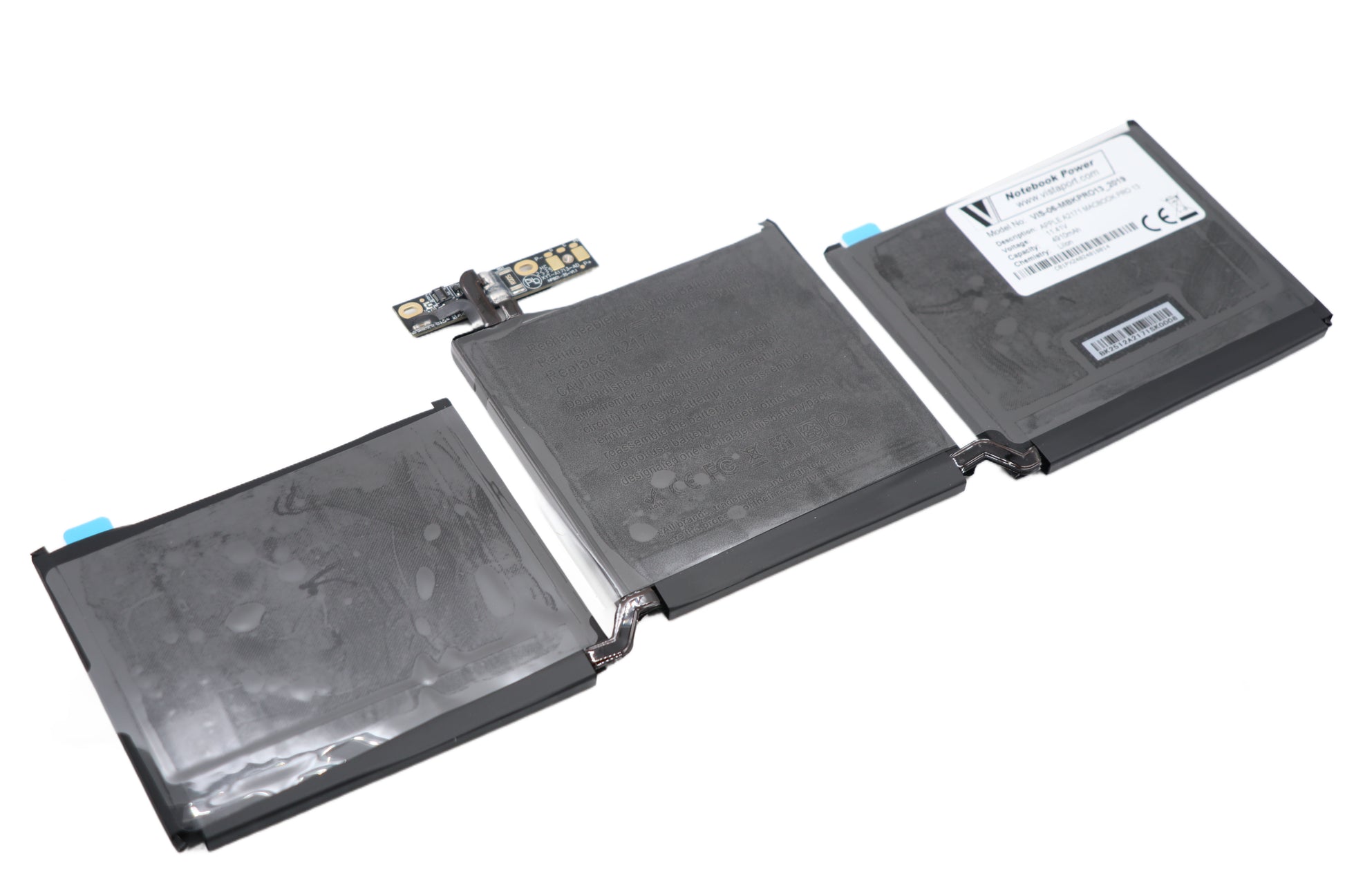 Vistaport Notebook-Akku – für Apple MacBook Pro 13" (A2171) – 56 Wh, 11,41 V (Li-Ion) – Schwarz