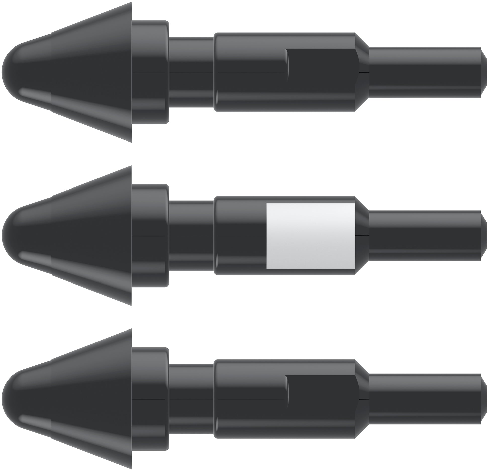 DELL Eingabestift für Dell Pen PN7522W – Tipp-Kit, 3er-Pack – Schwarz