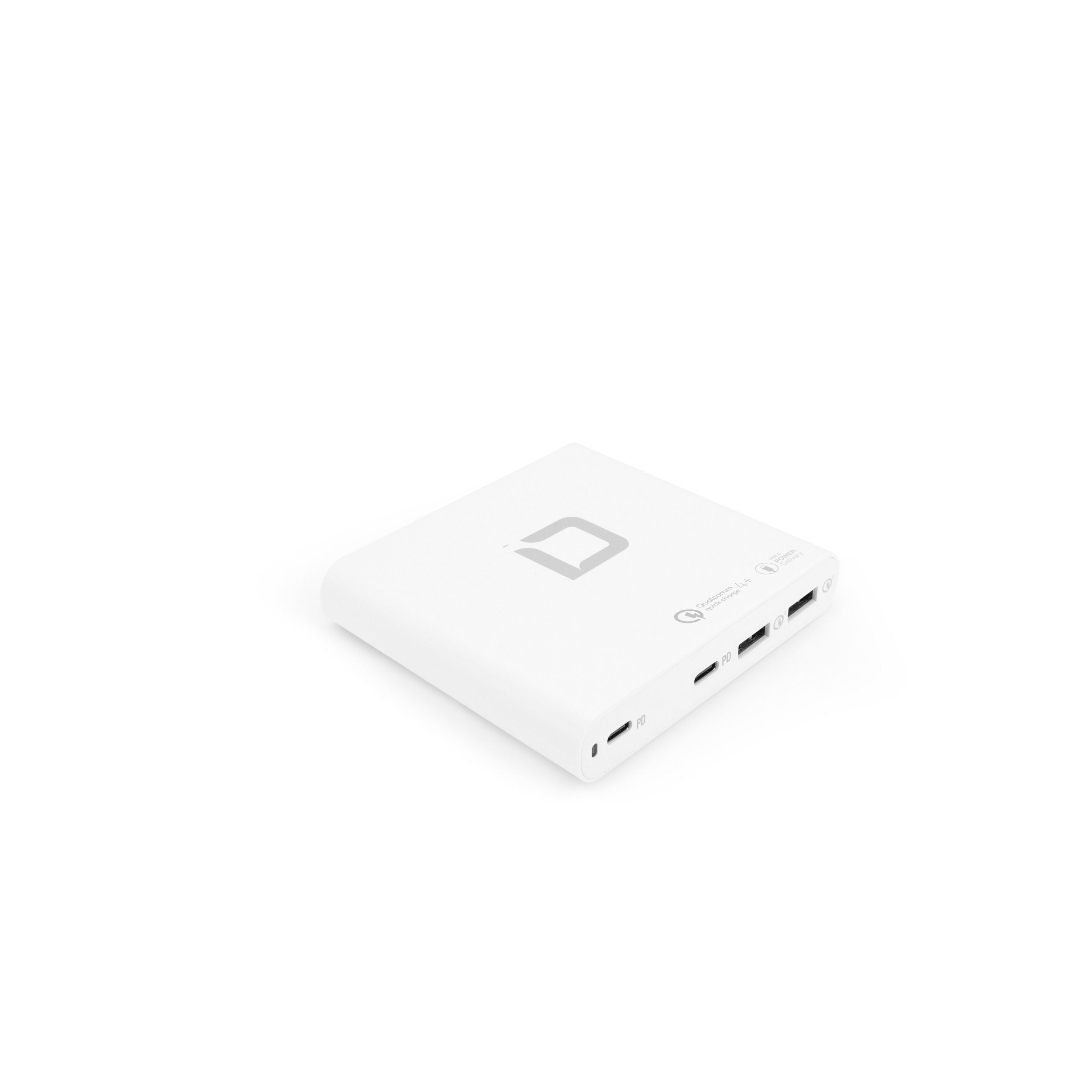 DICOTA D31893 Netzteil (EU, UK) – 120 W, 2× USB-C + 2× USB-A, PD, QC – für Laptops, Smartphones, Tablets