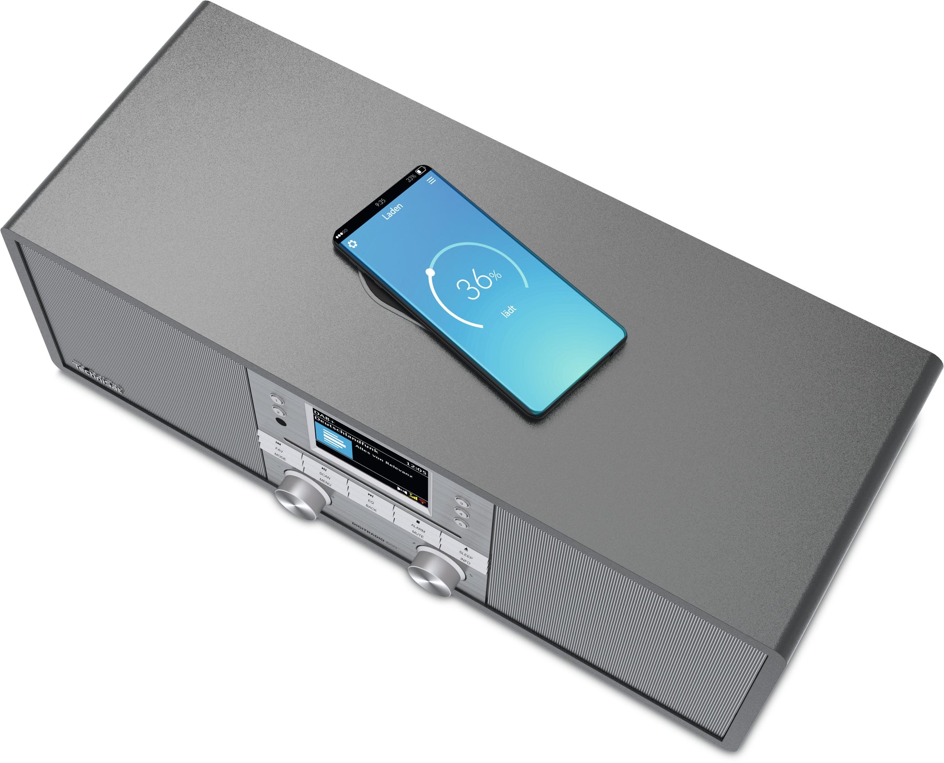 TechniSat DigitRadio 650 – DAB-/Internetradio – Tischradio – DAB+, UKW, CD, Bluetooth – Anthrazit