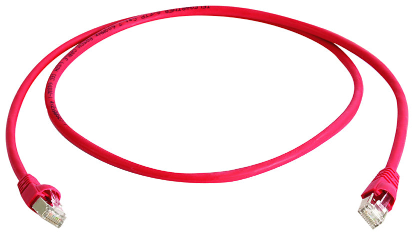Telegärtner Patchkabel – Cat6a S/FTP, 15 m, Rot, LSZH, RJ-45
