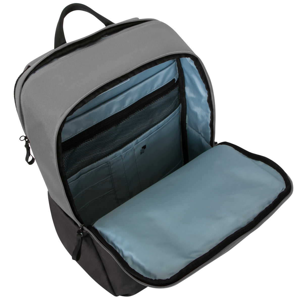 Targus Notebook-Rucksack Sagano – für 15,6", mit Regenabdeckung, rPET-Polyester – Grau, 190 × 530 × 330 mm