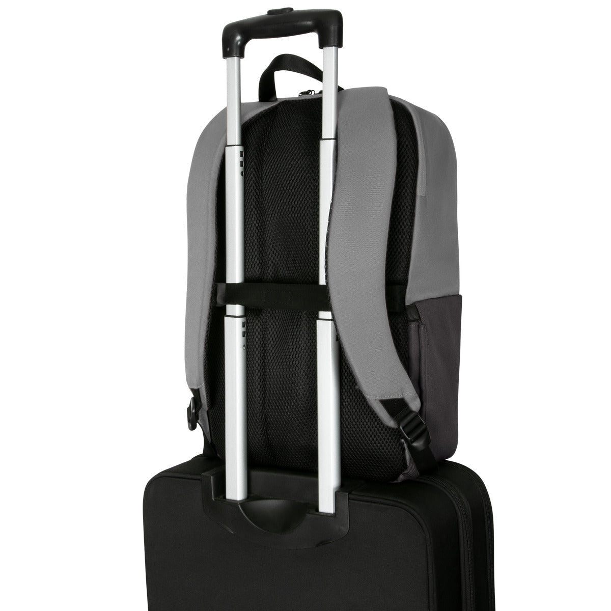 Targus Notebook-Rucksack Sagano – für 15,6", mit Regenabdeckung, rPET-Polyester – Grau, 190 × 530 × 330 mm