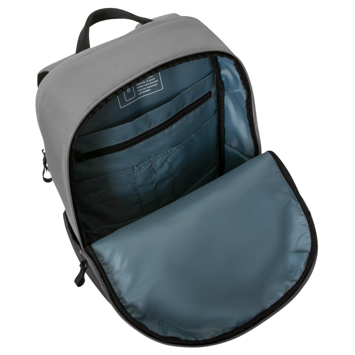 Targus Notebook-Rucksack Sagano Commuter – mit Regenabdeckung, rPET-Polyester – Grau, 300 × 500 × 175 mm