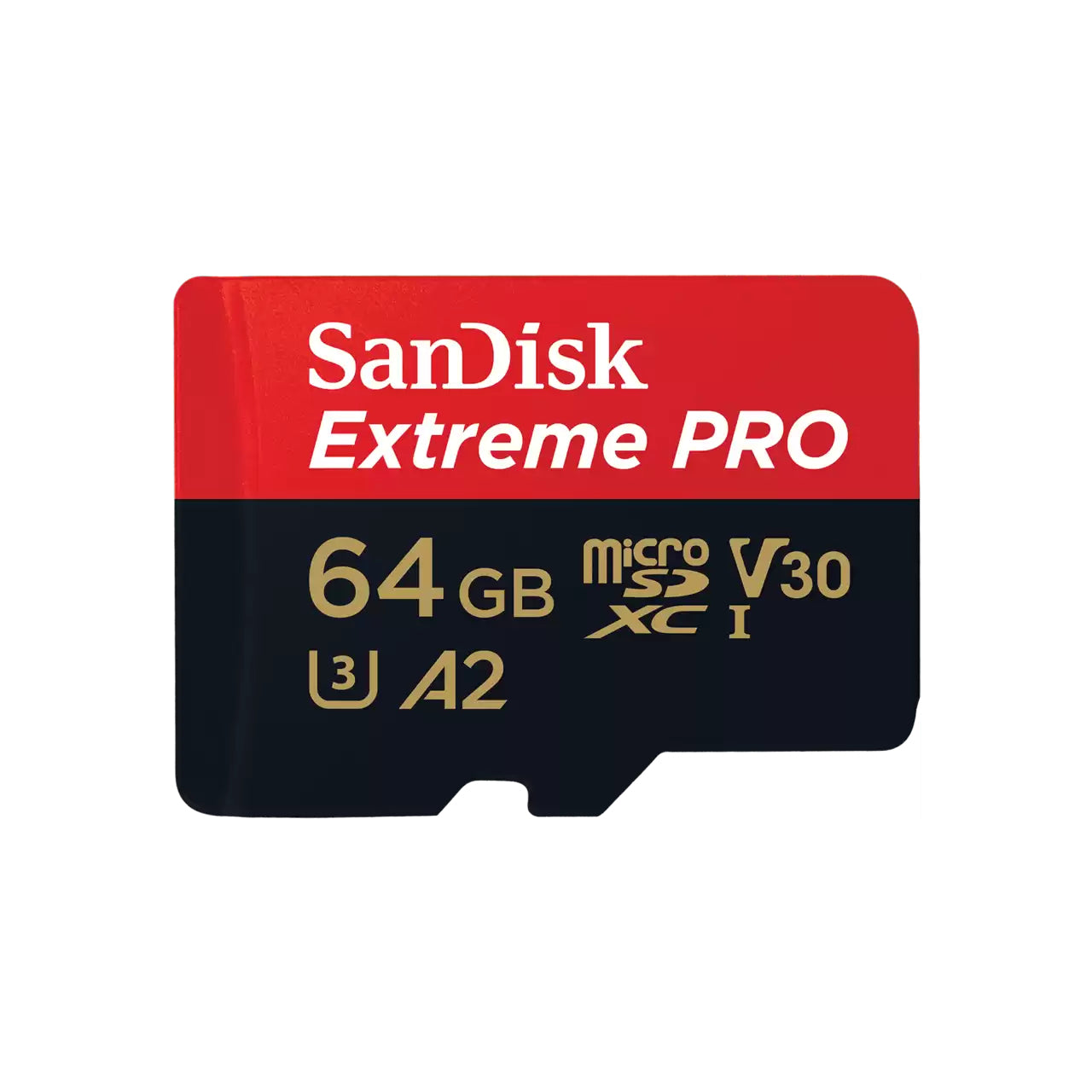SanDisk Extreme Pro microSDXC – 64 GB, 200 MB/s Lesen, 90 MB/s Schreiben, A2, C10, V3, inkl. SD-Adapter