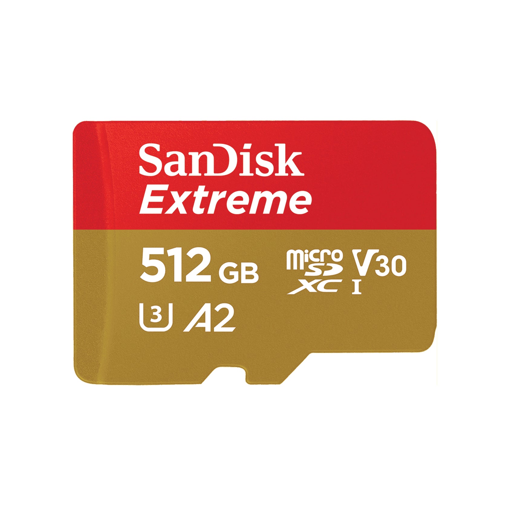 SanDisk Extreme – 512 GB, microSDXC, 190/130 MB/s A2 C10 mit SD-Adapter