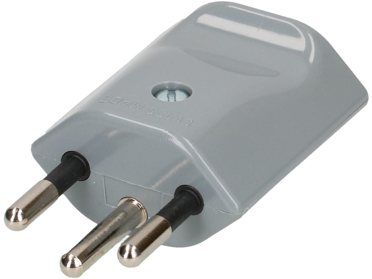 Max Hauri AG Adapterkabel, T12–offen, 3-polig (geerdet), Polyamid, 35×20 mm – grau