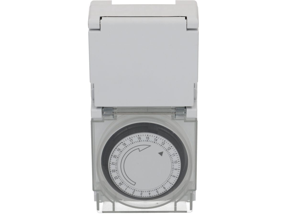 Max Hauri AG Max Hauri Zeitschaltuhr (DIN-Schiene) – mechanisch, 24 h, IP55 – 166222