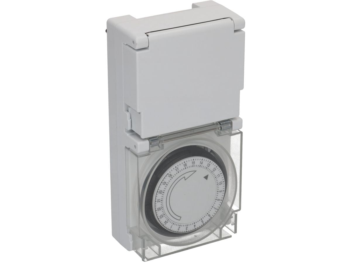 Max Hauri AG Max Hauri Zeitschaltuhr (DIN-Schiene) – mechanisch, 24 h, IP55 – 166222