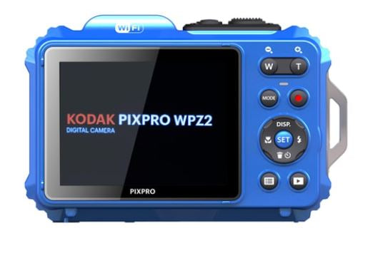 Kodak WPZ2 – Outdoor-Kompaktkamera, 16,3 MP 1/2,3", 1080p, 4× opt. Zoom, Blau