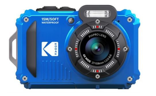 Kodak WPZ2 – Outdoor-Kompaktkamera, 16,3 MP 1/2,3", 1080p, 4× opt. Zoom, Blau