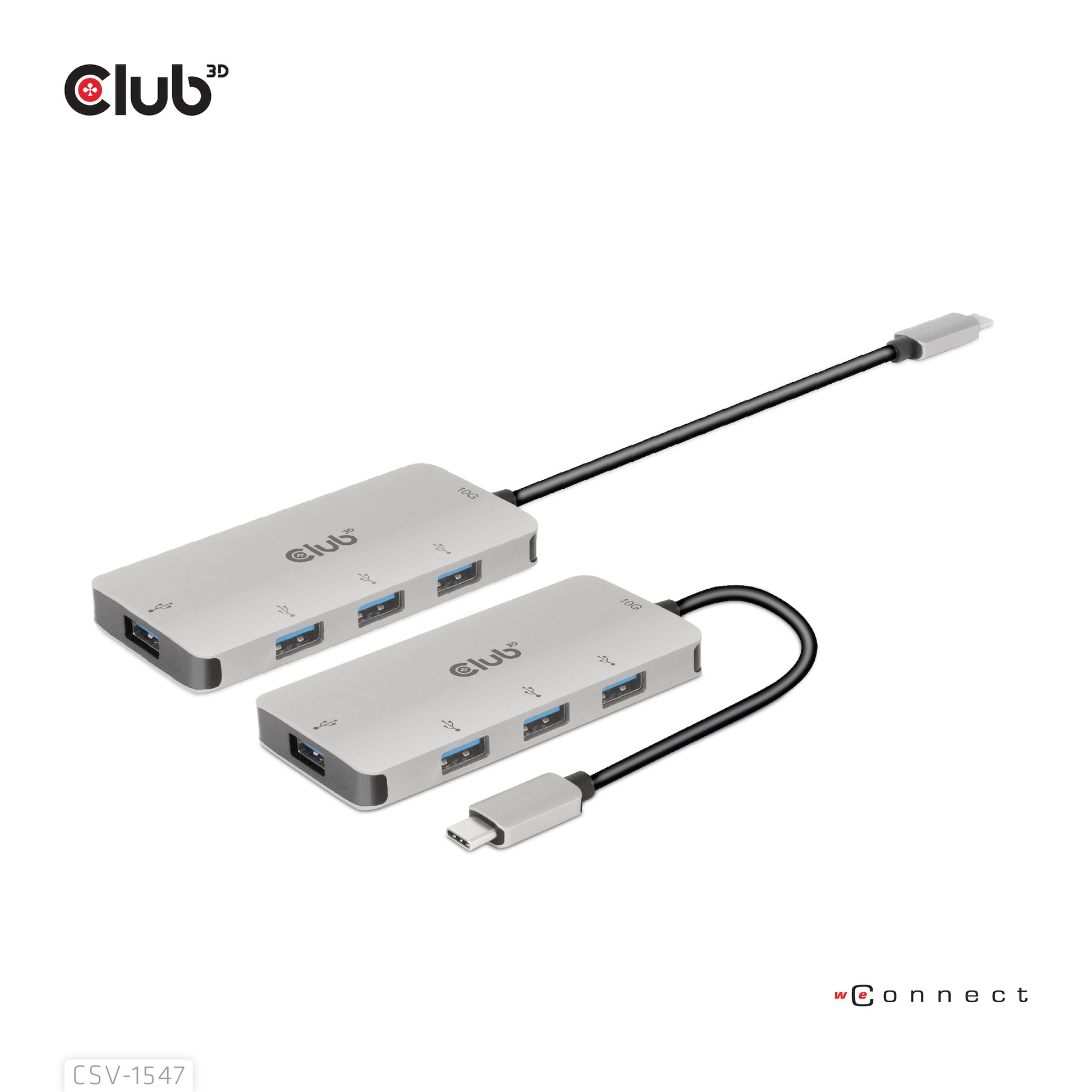 CLUB3D Club 3D USB-Hub – USB-C, 4× USB-A, für Windows/Mac