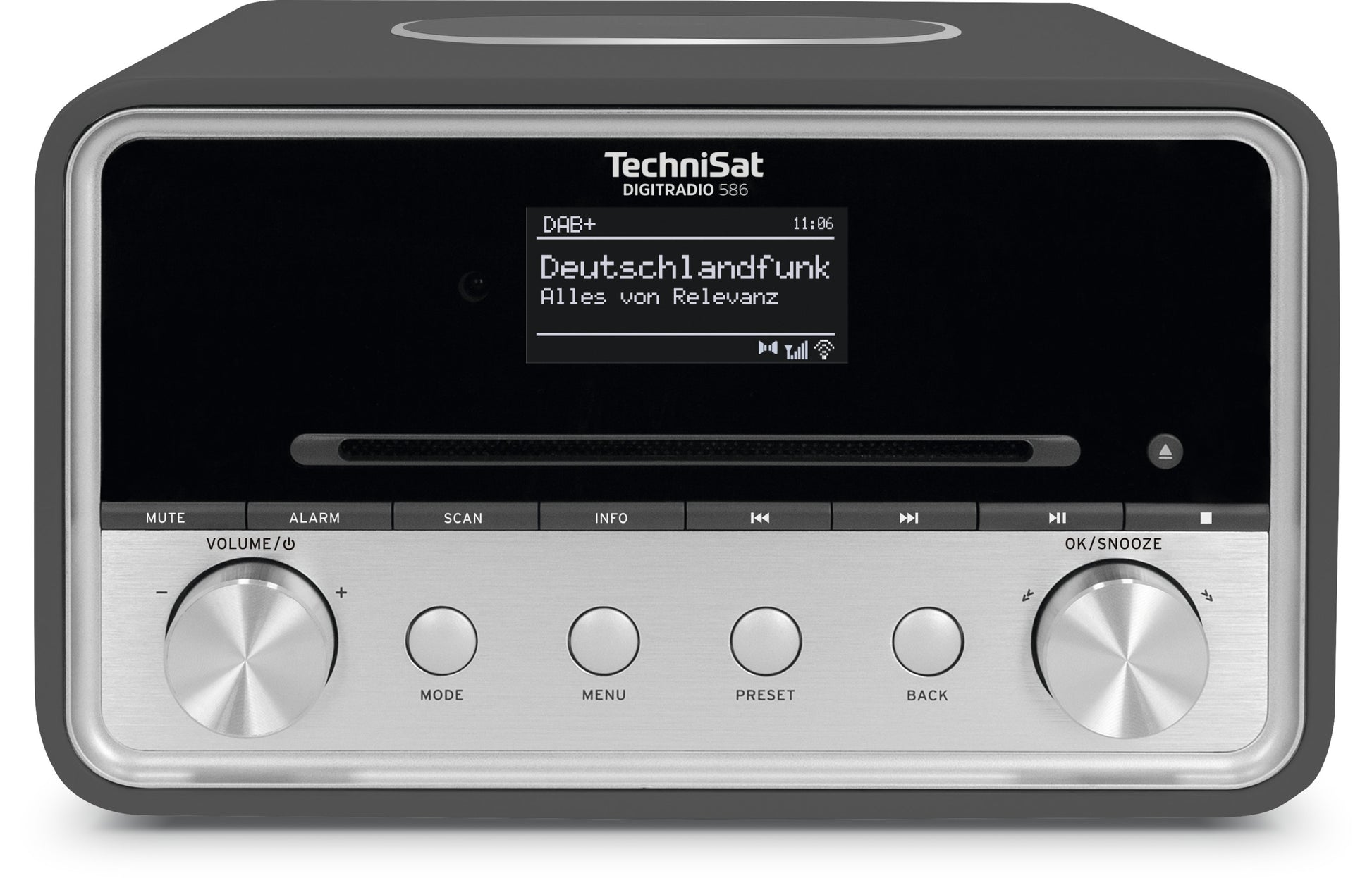 TechniSat DigitRadio 586 – DAB-/Internetradio – Tischradio – DAB+, UKW, Bluetooth, WLAN, Spotify – Anthrazit