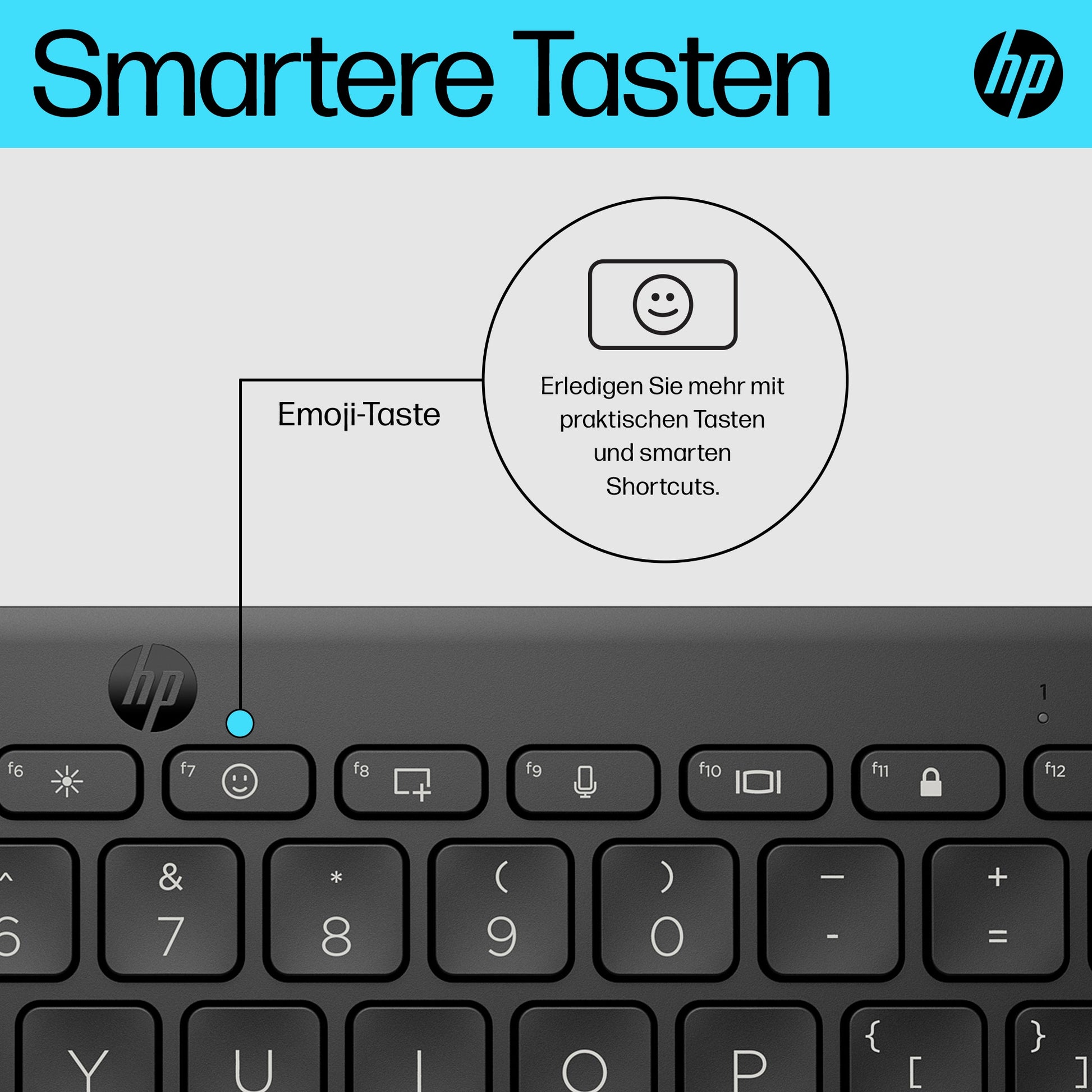 HP Tastatur – 355, Bluetooth, Mechanischer Schalter