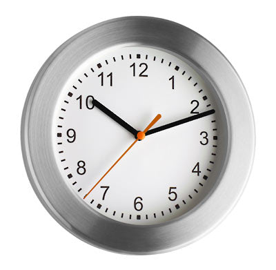 TFA-Dostmann TFA Dostmann Wanduhr – Analog, Ø 20 cm, Silber, Kunststoff