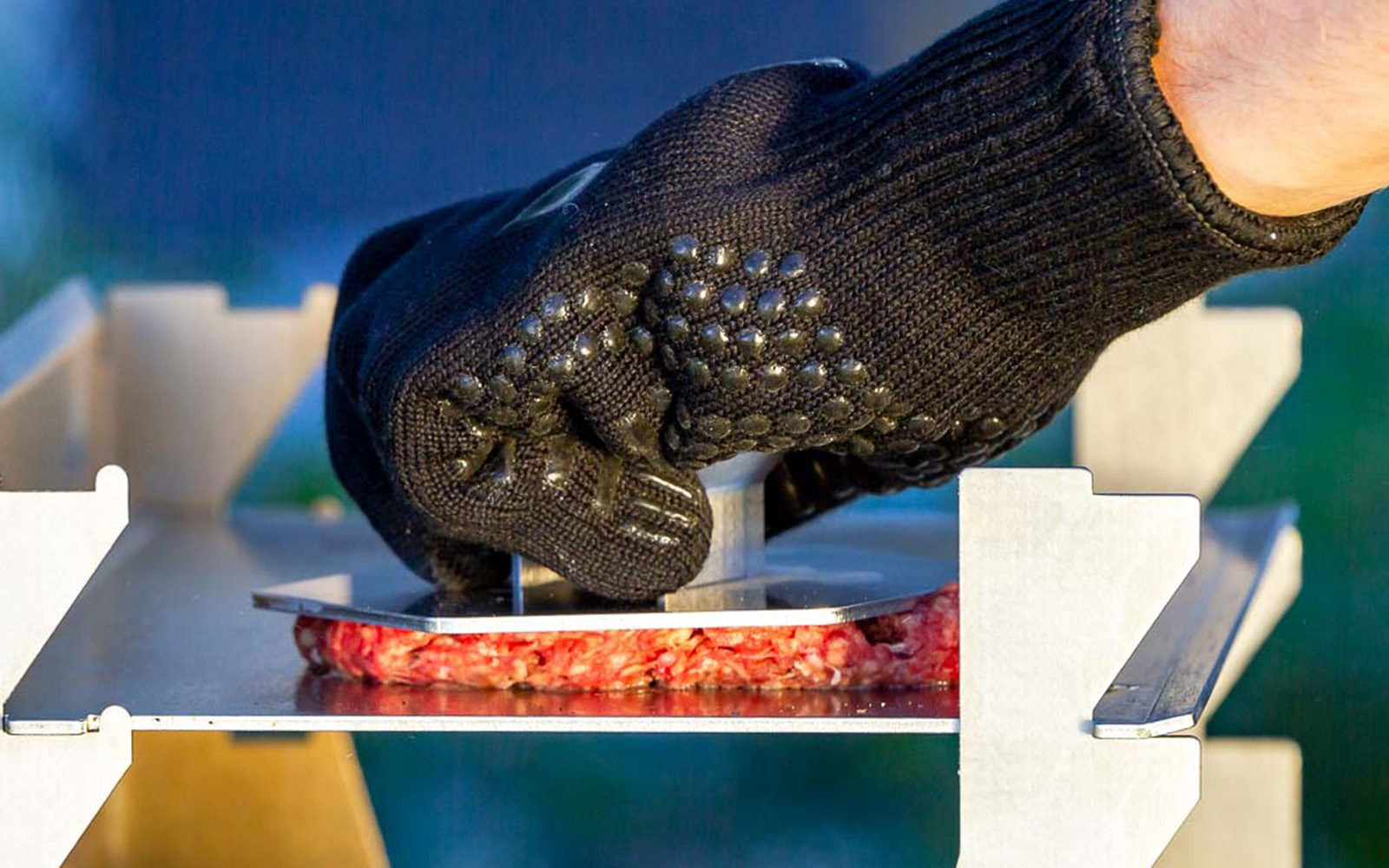 FENNEK Grillhandschuhe – Einheitsgrösse – Aramid/Silikon, Schwarz, Hitzebeständig bis 500 °C