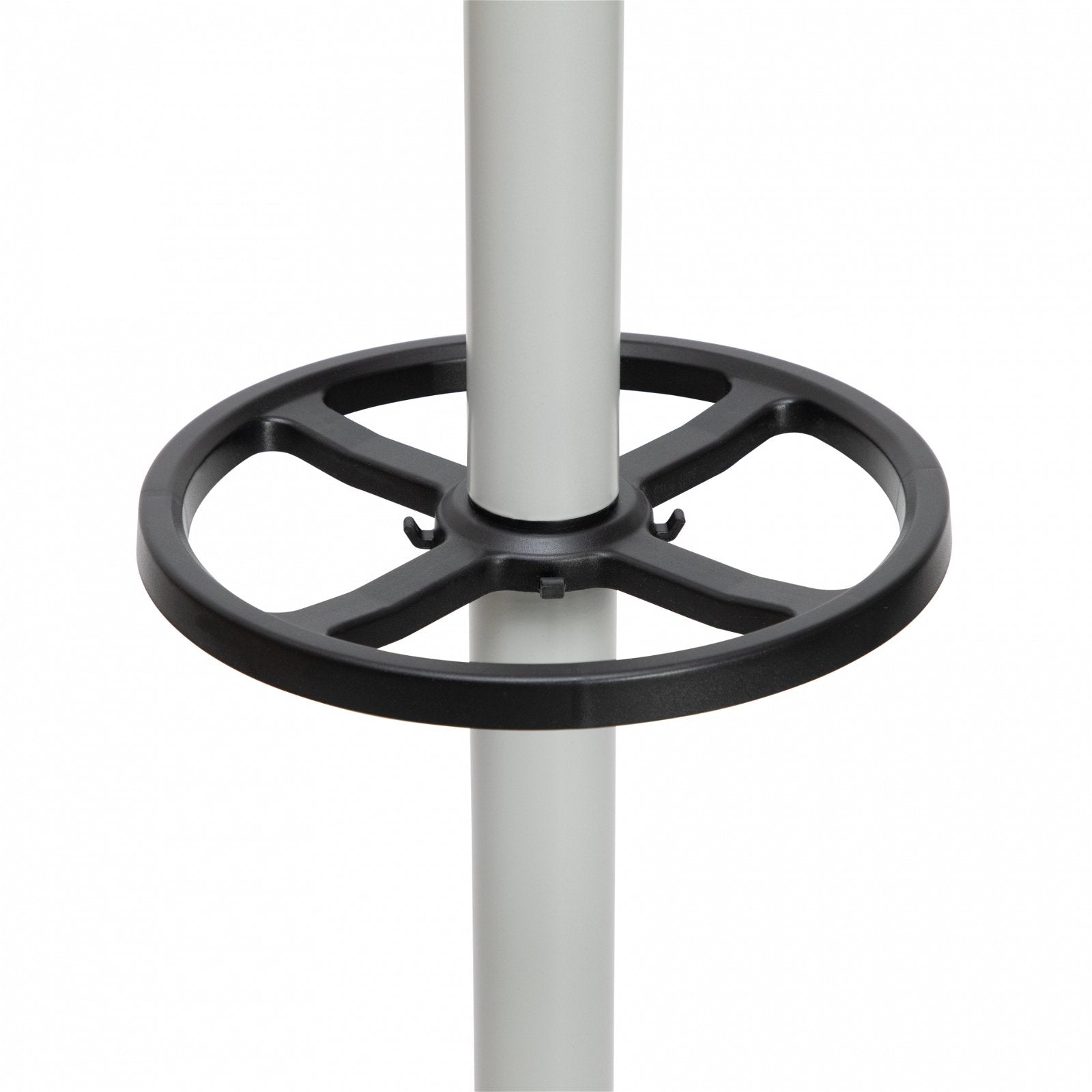 Maul Garderobenständer Caligo – Stahl, Silber, 172,5 cm, 20 Haken, mit Schirmhalter, drehbare Krone