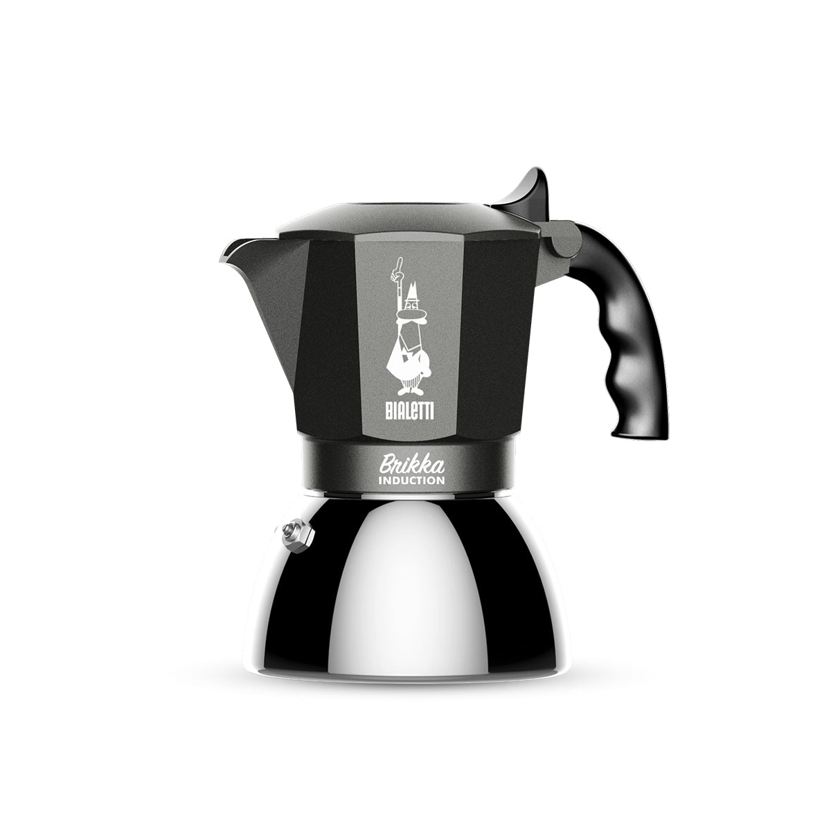 Bialetti Brikka Induction French Press / Kaffeebereiter – für Elektro, 0,1 l, 4 Tassen, Aluminium