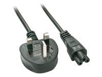 Lindy Netzkabel, UK-Stecker auf IEC C5, 2 m