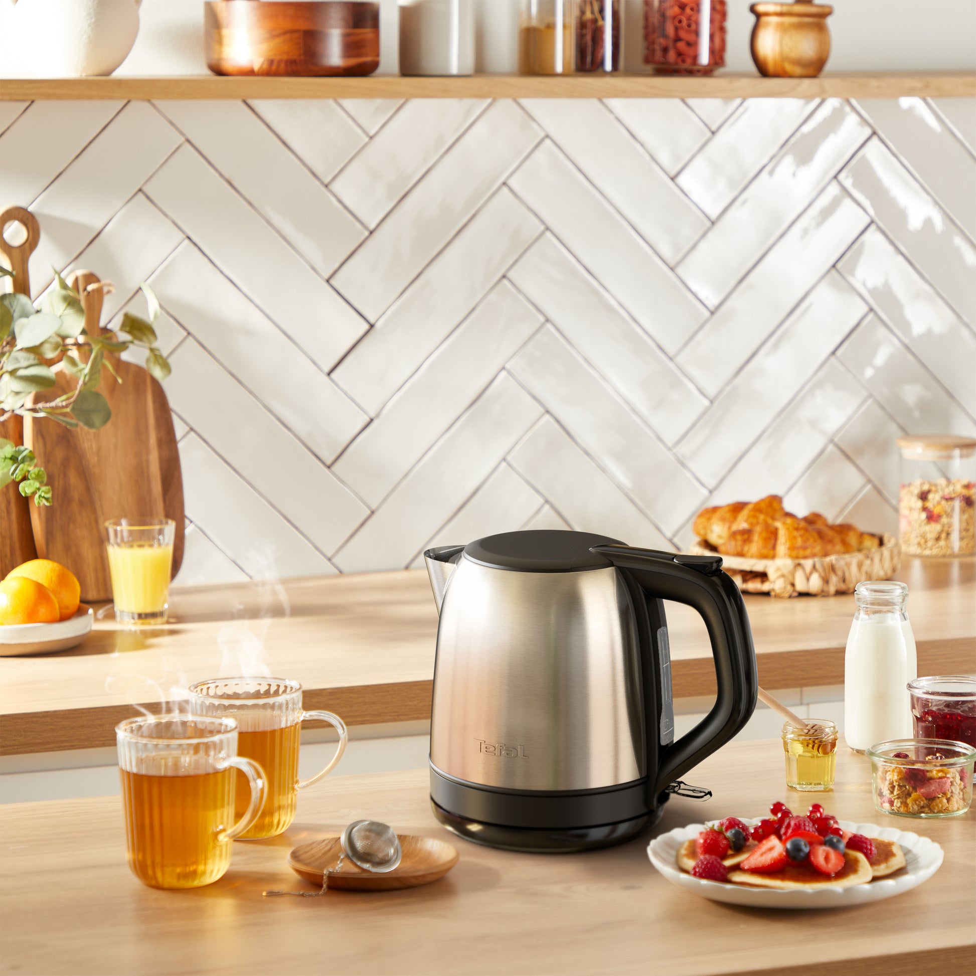 Tefal Subito Mini Wasserkocher – 1 l, Edelstahl, KO5S2DE0