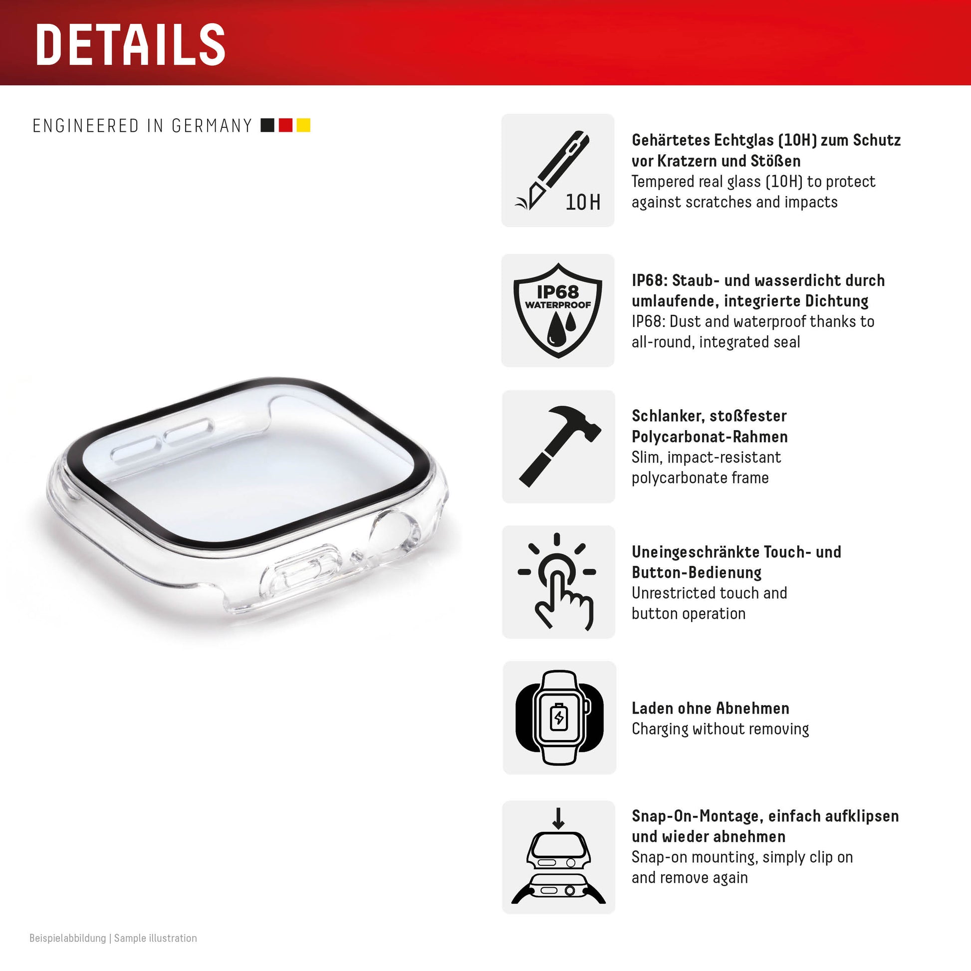 Displex 46 mm – für Apple Watch 11/10