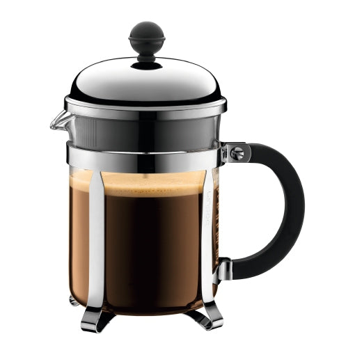 Bodum Chambord French Press / Kaffeebereiter – 0,5 l, 4 Tassen, Borosilikatglas/Kunststoff