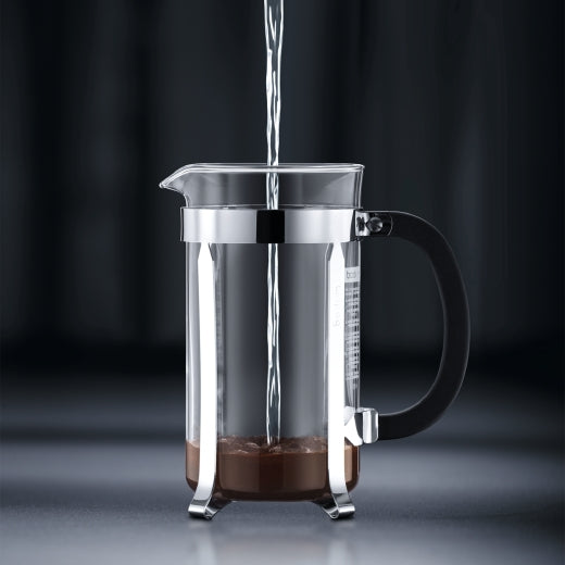 Bodum Chambord French Press / Kaffeebereiter – 1 l, 8 Tassen, Borosilikatglas/Edelstahl