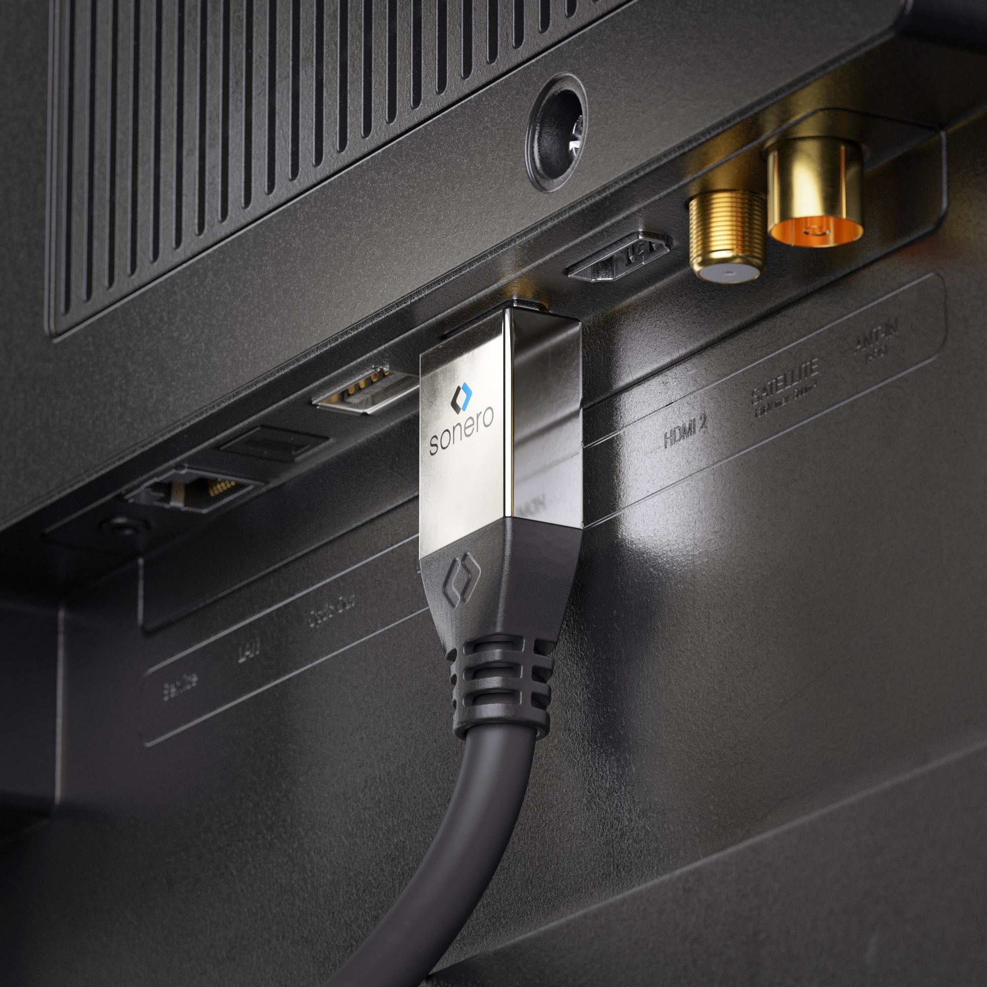Sonero HDMI Verlängerungskabel HDMI 2.0 4K 60 Hz – 0,25 m – HDR, ARC